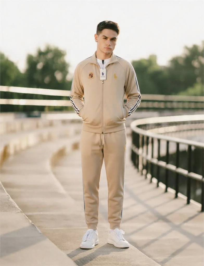 Premium Scuba Tracksuit Golden