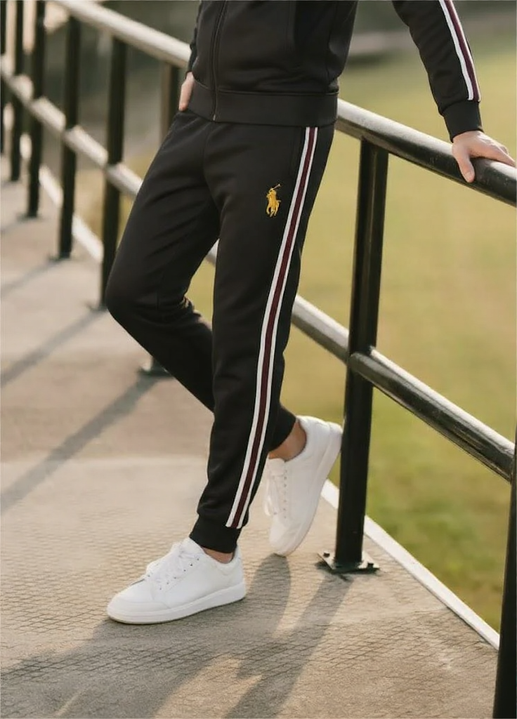 Premium Scuba Tracksuit Black