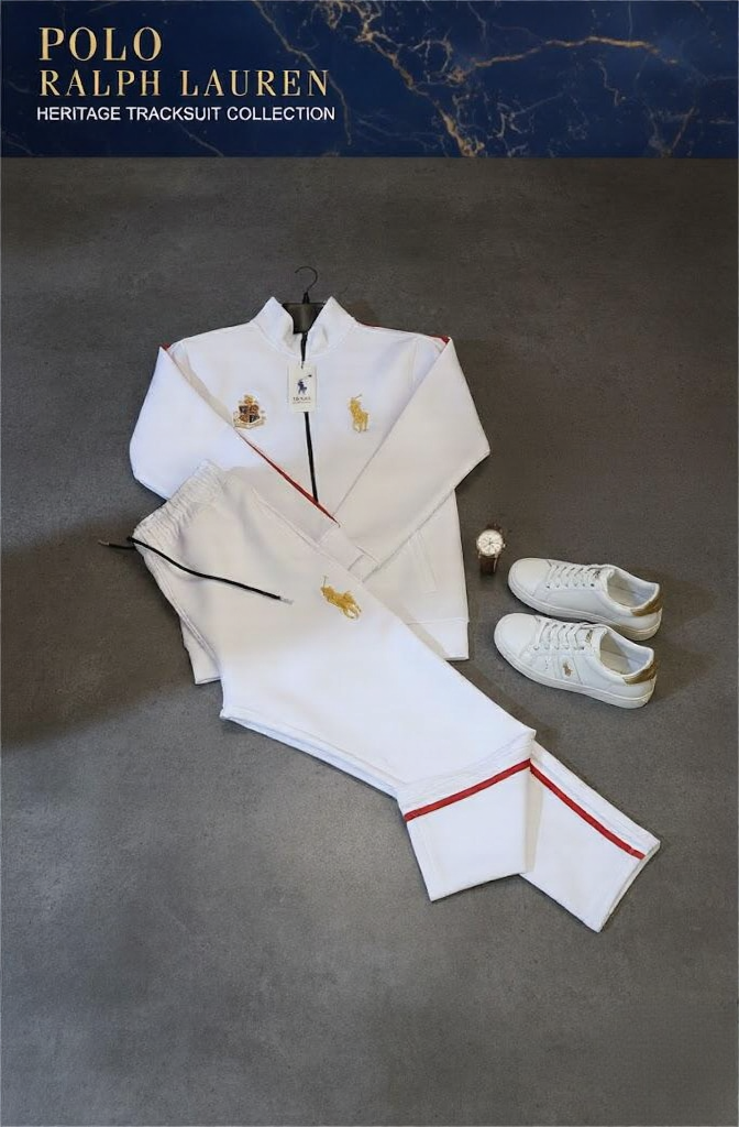 Premium Scuba Tracksuit White