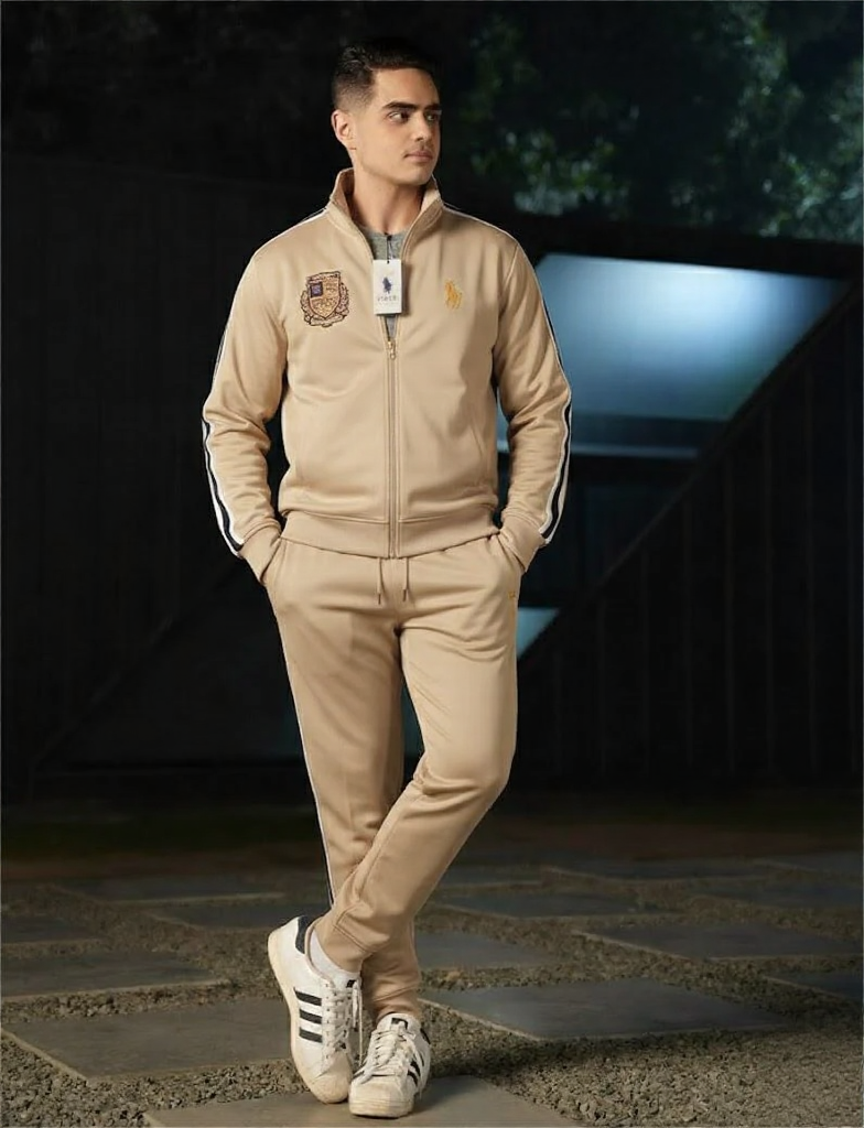 Premium Scuba Tracksuit Golden